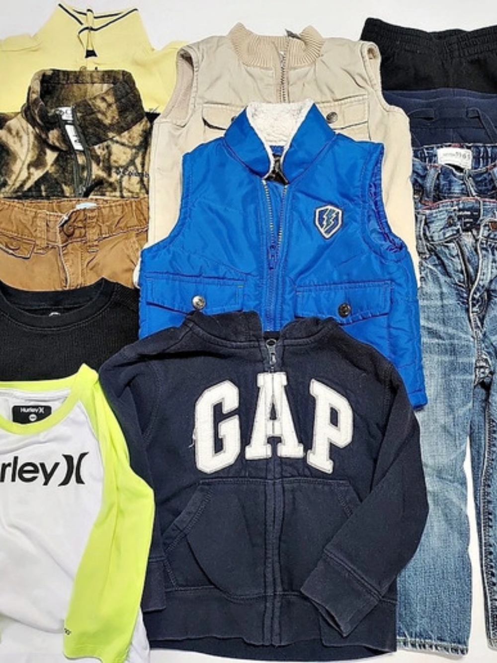Boys 2T Clothing Lot Blue Black Camo